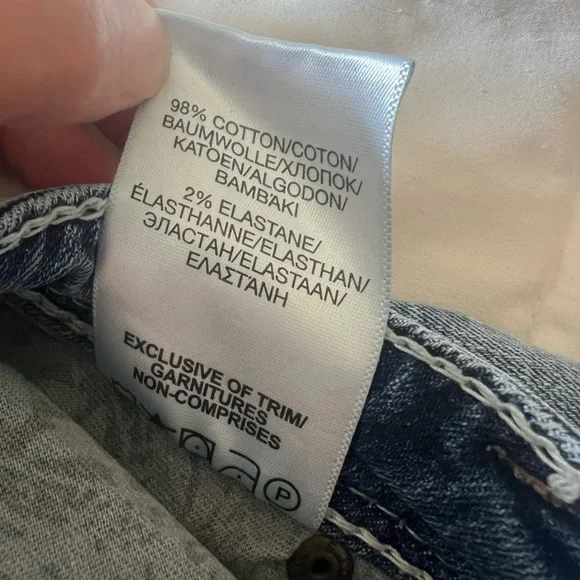 Silver Light Wash Denim Shorts Sam Style size 24 - Picture 6 of 7